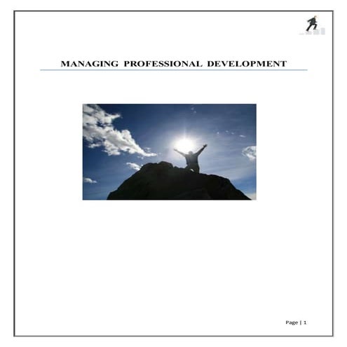 Managing Professional Development Dissertation