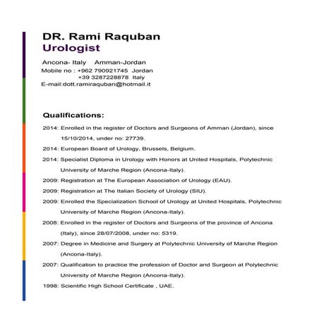 Rami Raquban CV | PDF