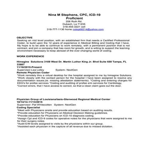 Nina M Stephens Resume03012016