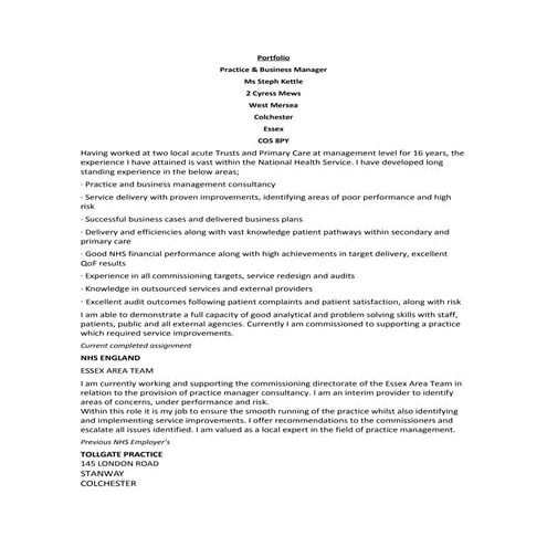 stephs CV | RTF