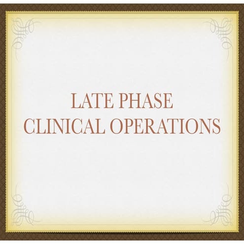 Late Phase Presentation