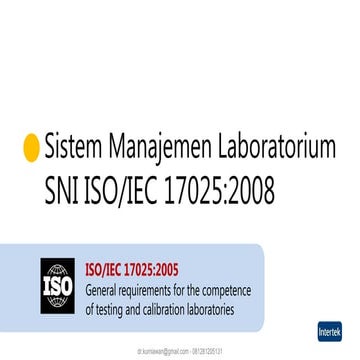 Introduction to ISO 17025 - versi 2 (General) | PDF
