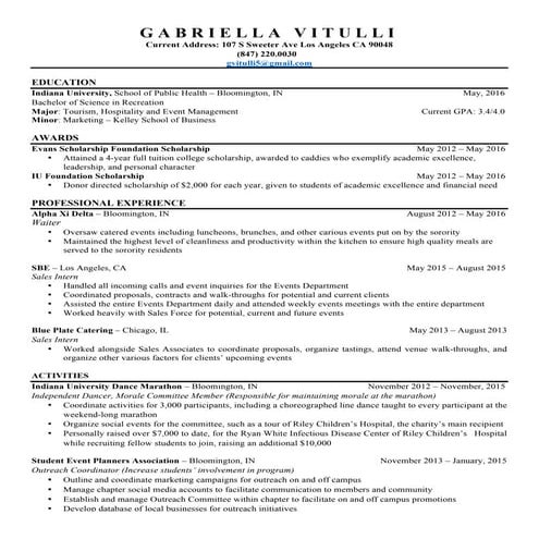 Resume May 2016