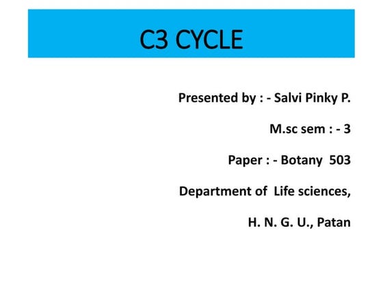 C3 and c4 plants ,characteristic ,cycles and significance | PPT