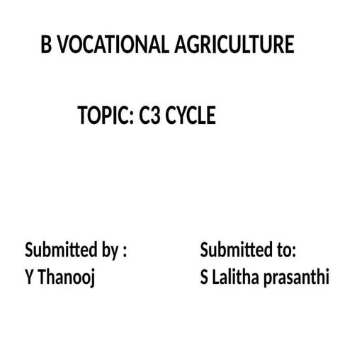 C3_Cycle_Presentation.pptx , complete c3 cycle | PPTX