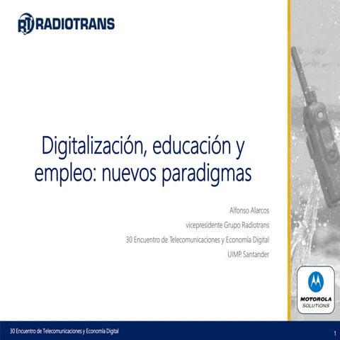 Digitalización, Educación y Empleo: nuevos paradigmas