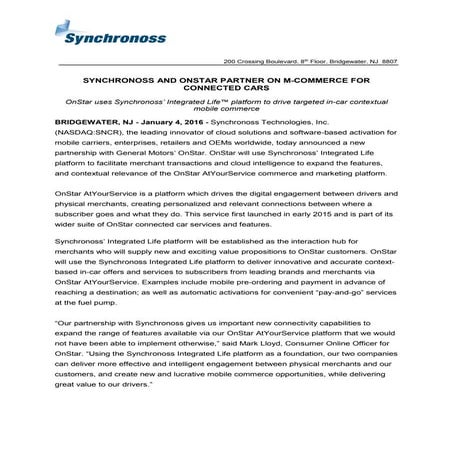 SNCR OnStar Final PR 12.31.15