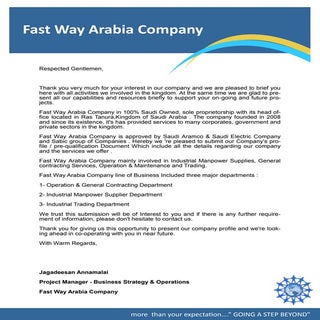 Fast Way Arabia Company