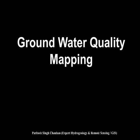 Groundwater Quality mapping