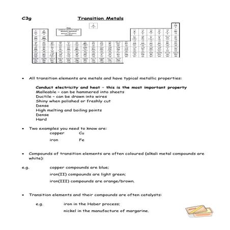 C3g   Transition Elements
