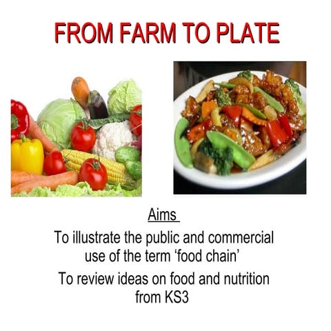 C3 FROM FARM TO PLATE