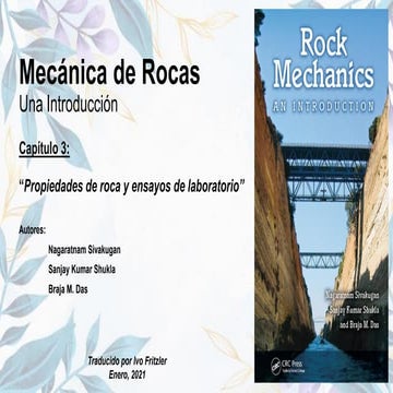 Propiedades de Roca y Ensayos de Laboratorio