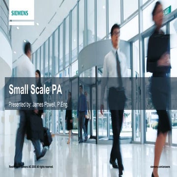 C4 small scale pa application, james powell