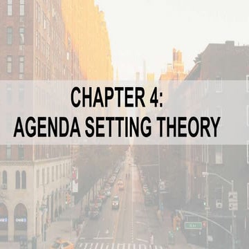 Agenda Setting Theory 
