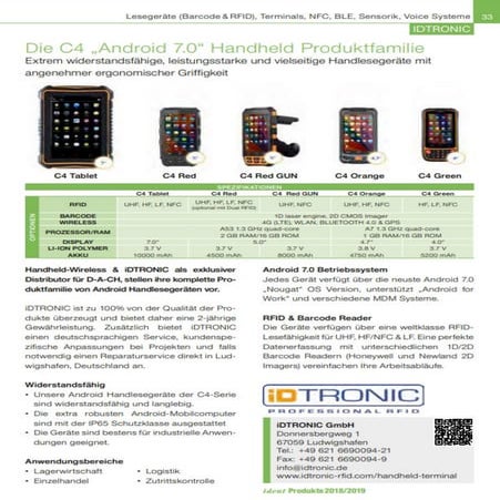Product Catalogue iDTRONIC Professional RFID | PDF