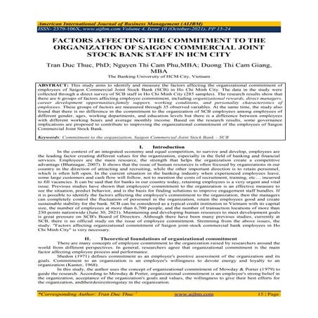 A Three-Component Conceptualization Of Organizational Commitment | PDF