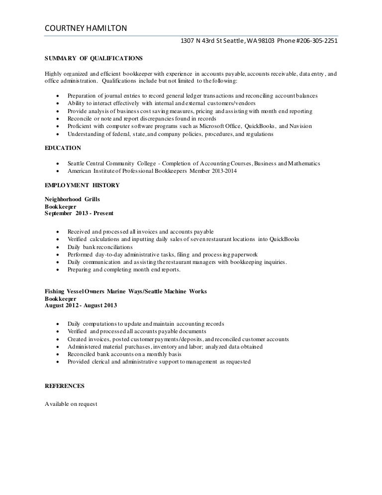 Courtney Hamilton Resume