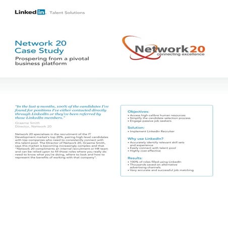 Network 20 Casestudy