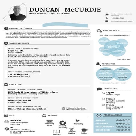 Duncan McCurdie CV