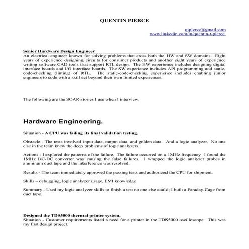 Linkedin Version SOAR Stories