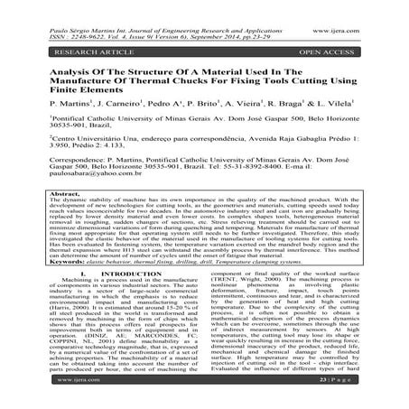Analysis Of The Structure Of A Material Used In The Manufacture Of Thermal Ch...