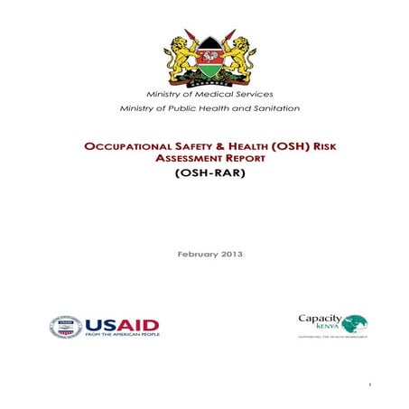 Health Facilities Risk Assessment Report Final signed | PDF