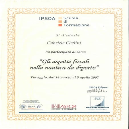 Attestato IPSOA | PDF