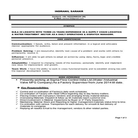 Indranil sarkar resume