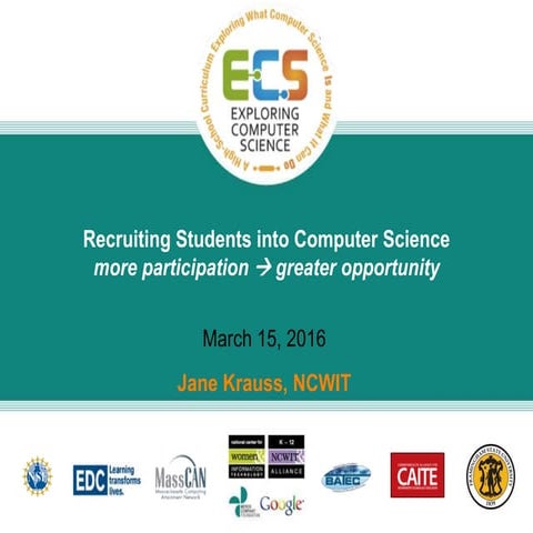Counselors for Computing - Recruiting for CS 