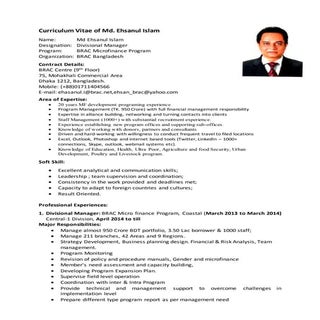 CV Ehsanul Islam