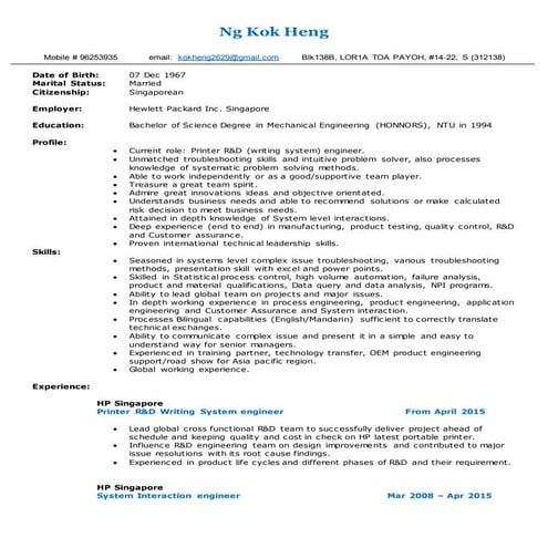 Resume for Ng Kok Heng_2016_Aug