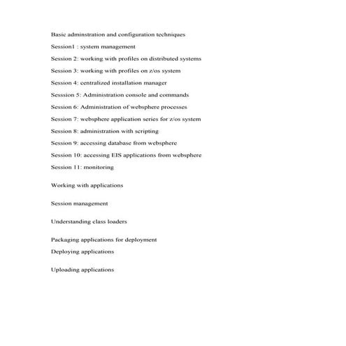 Basic adminstration and configuration techniques