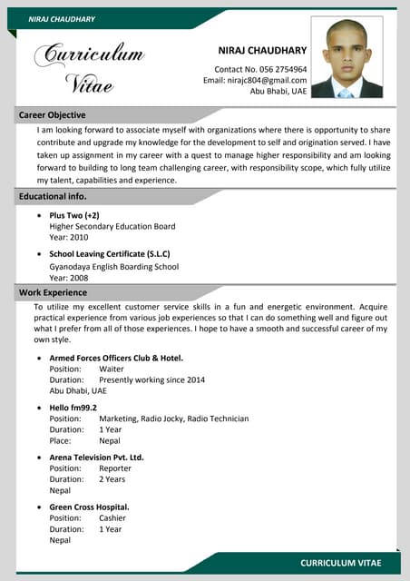Vinay Chaurasia resume | DOCX
