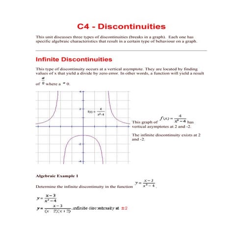 C4 discontinuities