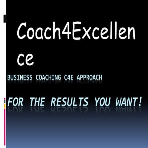 C4 e business coaching_approach