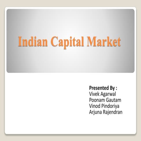 Final capital market ppt