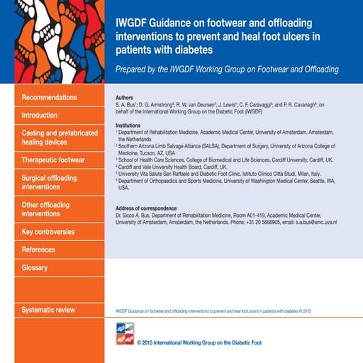 C4 iwgdf guidance on footwear and offloading interventions to prevent ...