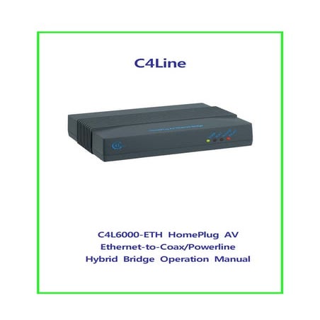 C4 L6000 Eth Operation Manual