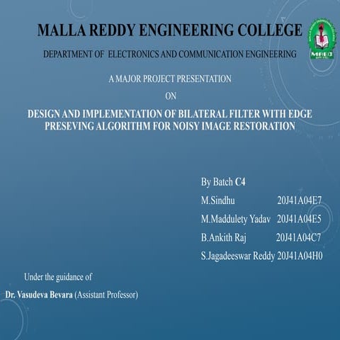 c4 project batch submitted in MREC main campus ppt