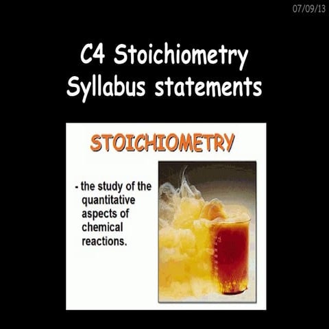 C4 syllabus statements