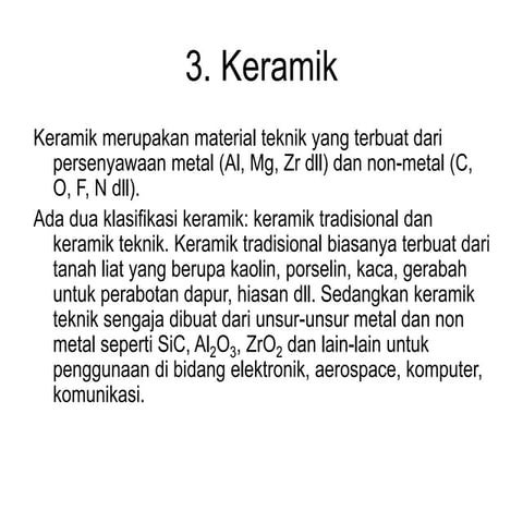 Resume materi material Keramik (ceramic).ppt