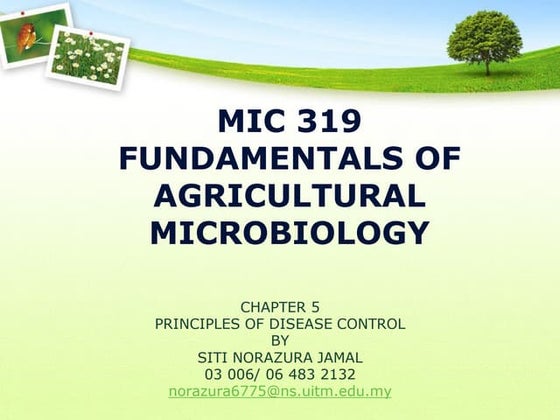 Principles of plant disease management | PPTX | Infectious Diseases ...