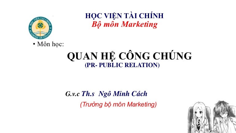 Chương 5: PR (Tổ chức sự kiện) - SlideShare