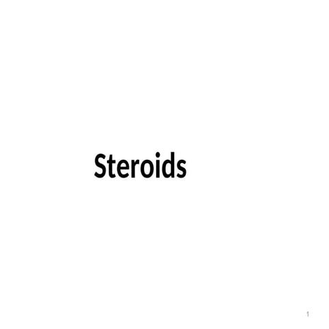 Chemistry of Natural product- Steroids.ppt
