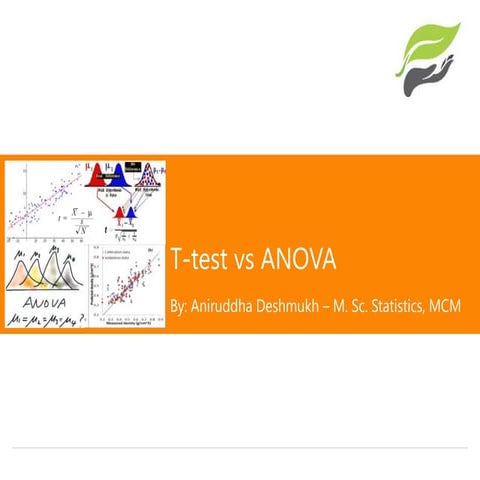 t-test vs ANOVA