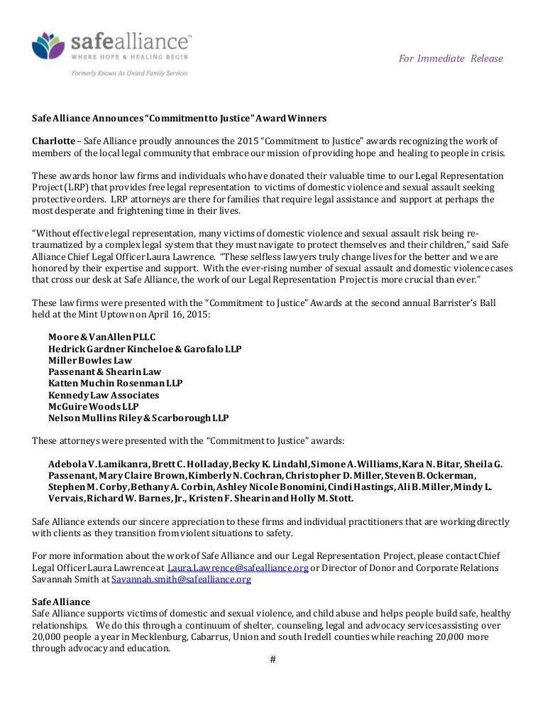 Commitment To Justice Awards For Lrp Announced At Barrister S Ball