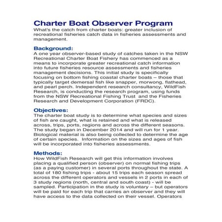 New Jersey's voluntary collection program for bluefish (Pomatomus ...