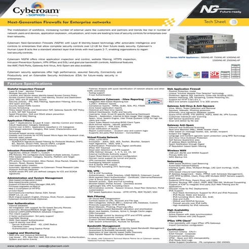 CyberoamNGFWTechSheet
