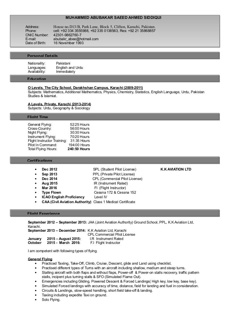 airline cv airline cv template