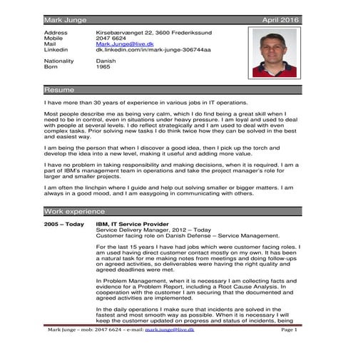 Aske ladegaard andersen english cv | PDF